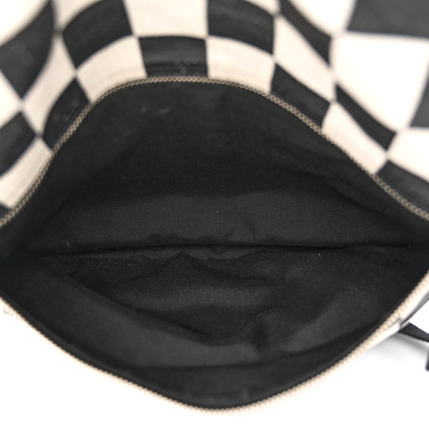 Saint Laurent Calfskin Checked Print Nuxx Backpack Black White 7 of 17