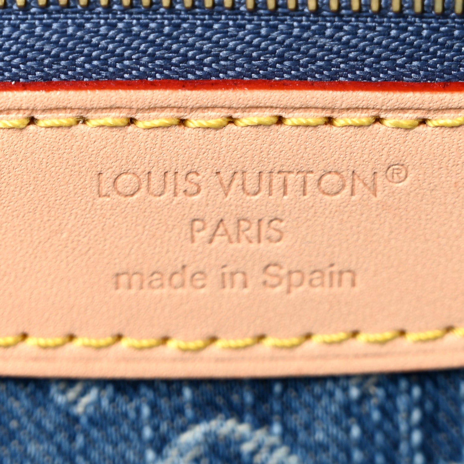 Louis Vuitton Monogram Denim Diane Blue 6 of 13