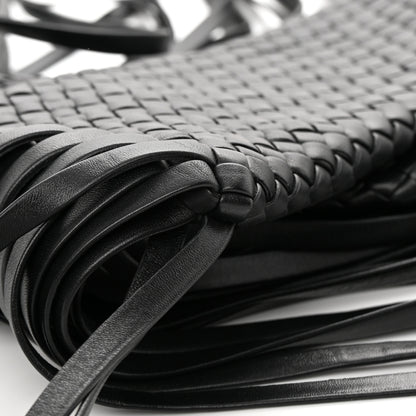 Bottega Veneta Nappa Intrecciato The Fringe Crisscross Bag Black 8 of 11