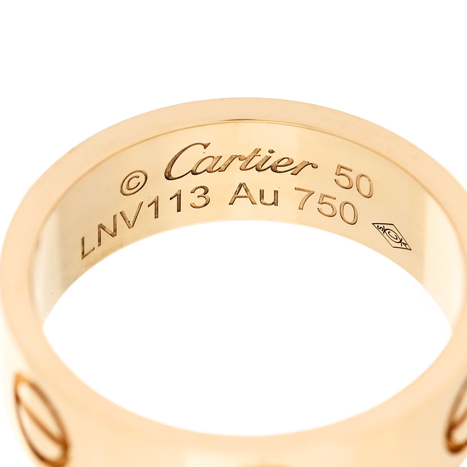 Cartier 18K Yellow Gold 5.5mm LOVE Ring 50 5.25 4 of 5