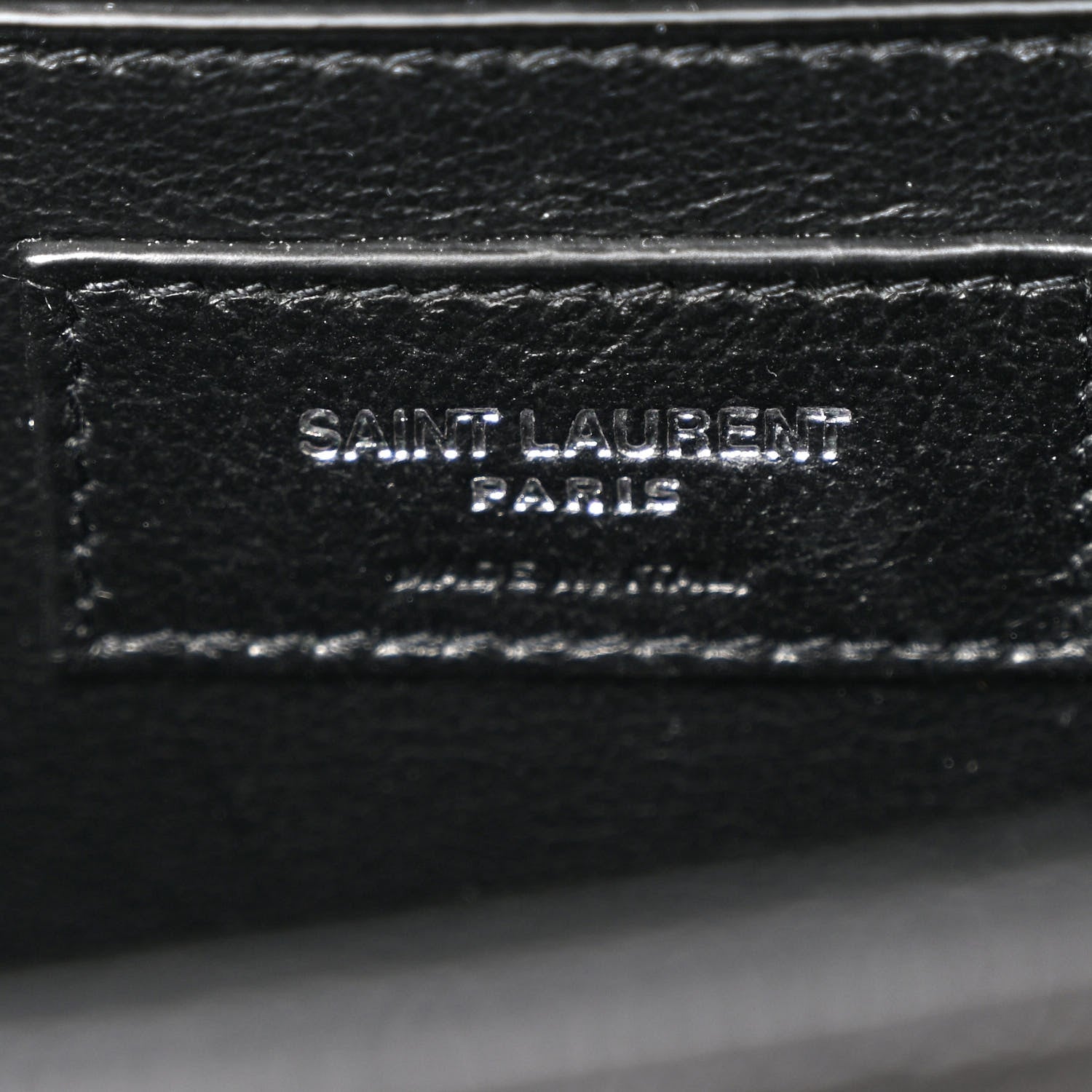 Saint Laurent Grain De Poudre Textured Mixed Matelasse Triquilt Medium Monogram Satchel Black 6 of 11