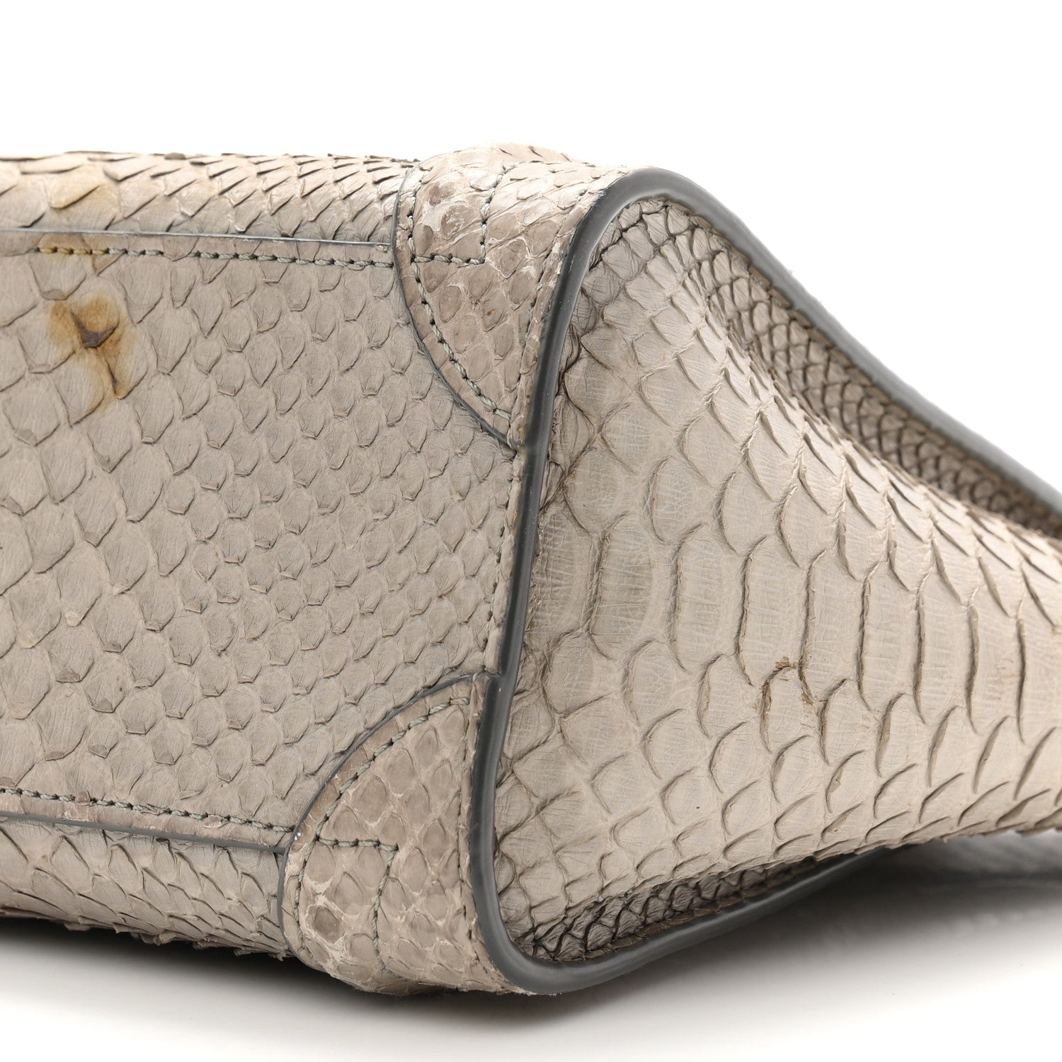 Celine Snakeskin Nano Luggage Grey 10 of 11