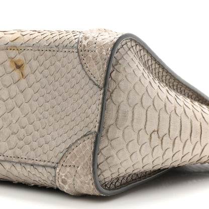 Celine Snakeskin Nano Luggage Grey 10 of 11
