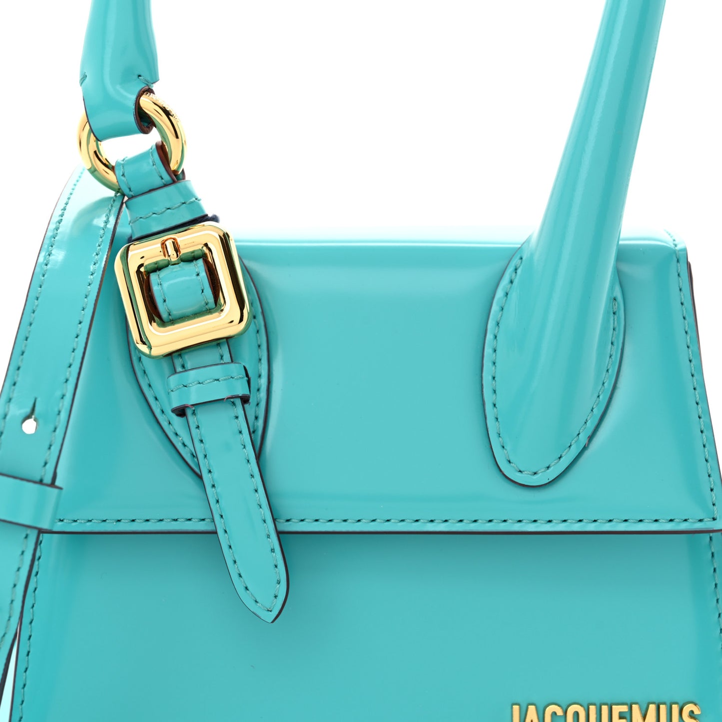 Smooth Calfskin Le Chiquito Boucle Moyen Turquoise
