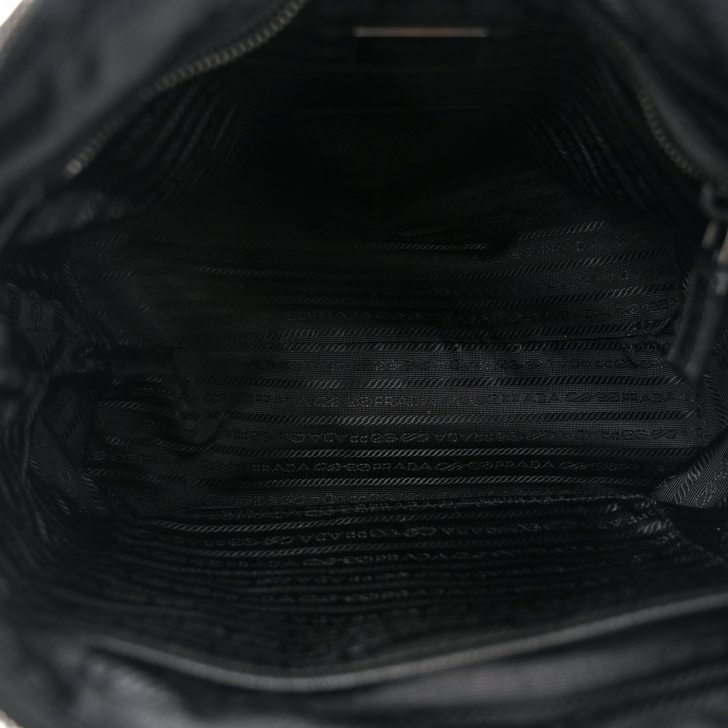Nylon Tessuto Saffiano Robot Tote Bag Black Petal