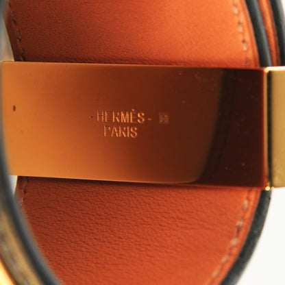 Hermes Box Calfskin Collier de Chien CDC Bracelet S Black 4 of 6