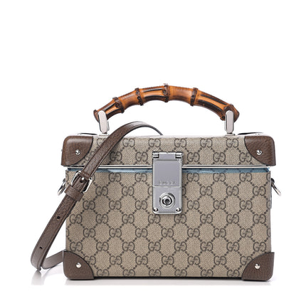 Gucci GG Supreme Monogram Globe-Trotter Beauty Case Brown 1 of 8