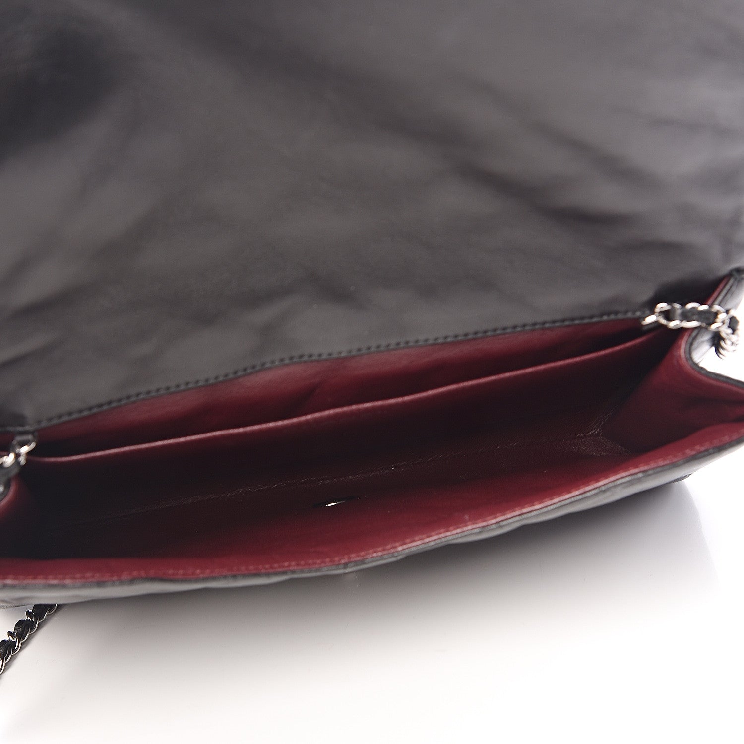 Chanel Lambskin Quilted Clutch With Chain Flap Black 5 of 10