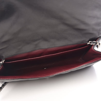 Chanel Lambskin Quilted Clutch With Chain Flap Black 5 of 10