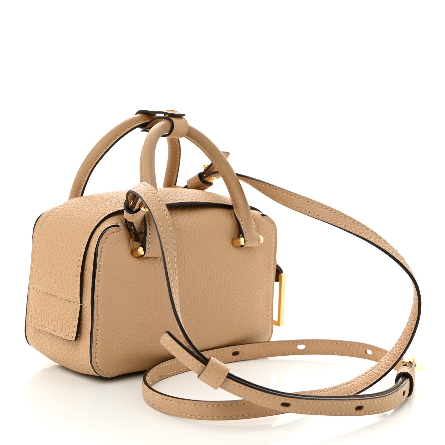 Delvaux Taurillon Soft Nano Cool Box Satchel Latte 3 of 10