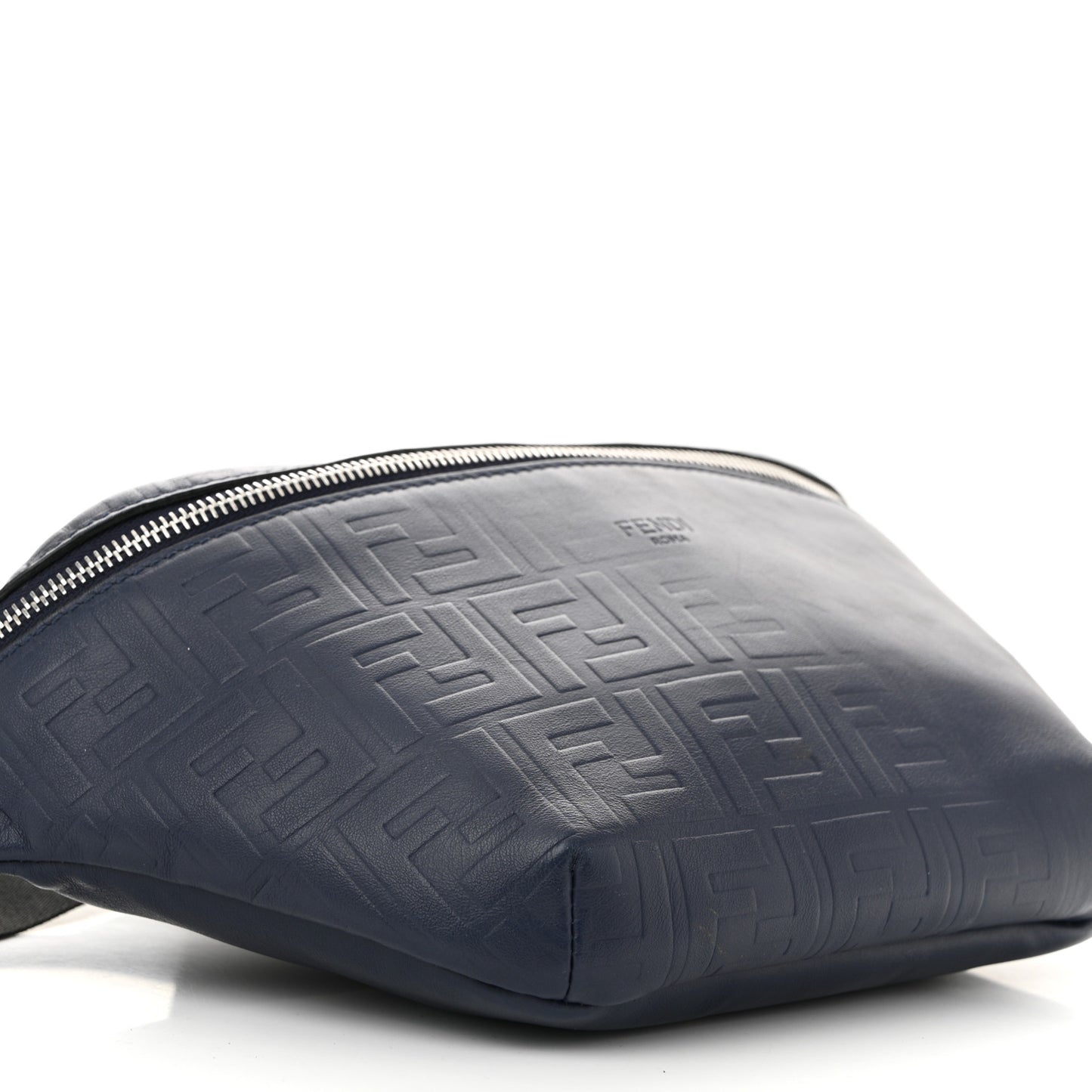 Vitello Grace FF Gradient Embossed Belt Bag Blueberry