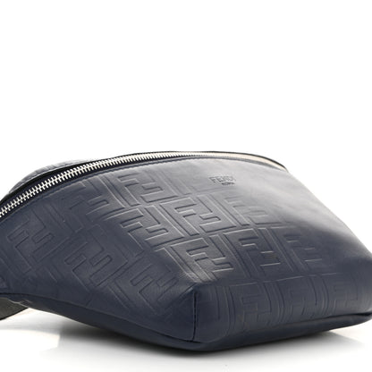 Fendi Vitello Grace FF Gradient Embossed Belt Bag Blueberry 9 of 10