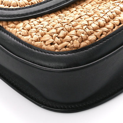 Saint Laurent Woven Raffia Monogram Kaia Satchel Tan 10 of 11