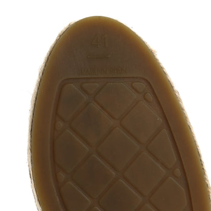 Chanel Tweed Grosgrain CC Espadrilles 41 White Black 7 of 9