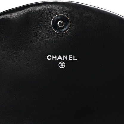 Chanel Caviar Half Moon Wallet On Chain WOC Black 6 of 16
