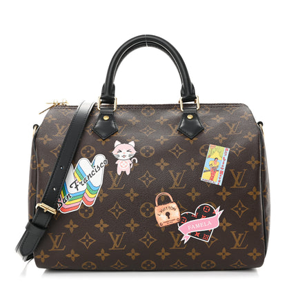 Louis Vuitton Monogram My World Tour Speedy Bandouliere 30 Black 1 of 10