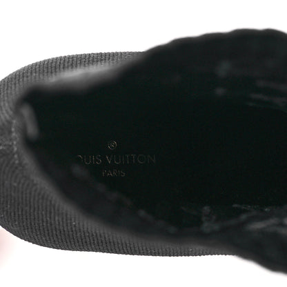 Louis Vuitton Monogram Stretch Fabric Silhouette Ankle Boots 39 Black 10 of 10
