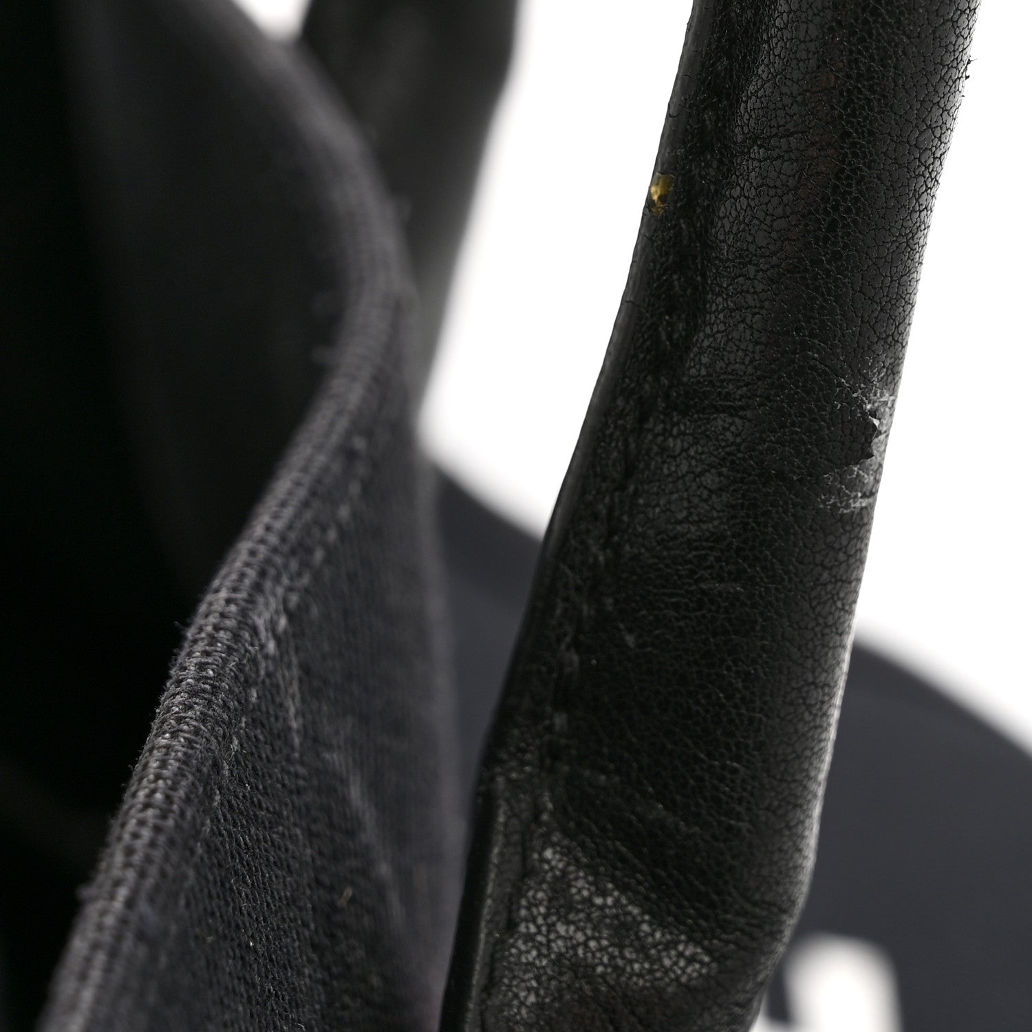 Saint Laurent Linen Calfskin Rive Gauche Tote Black 12 of 13