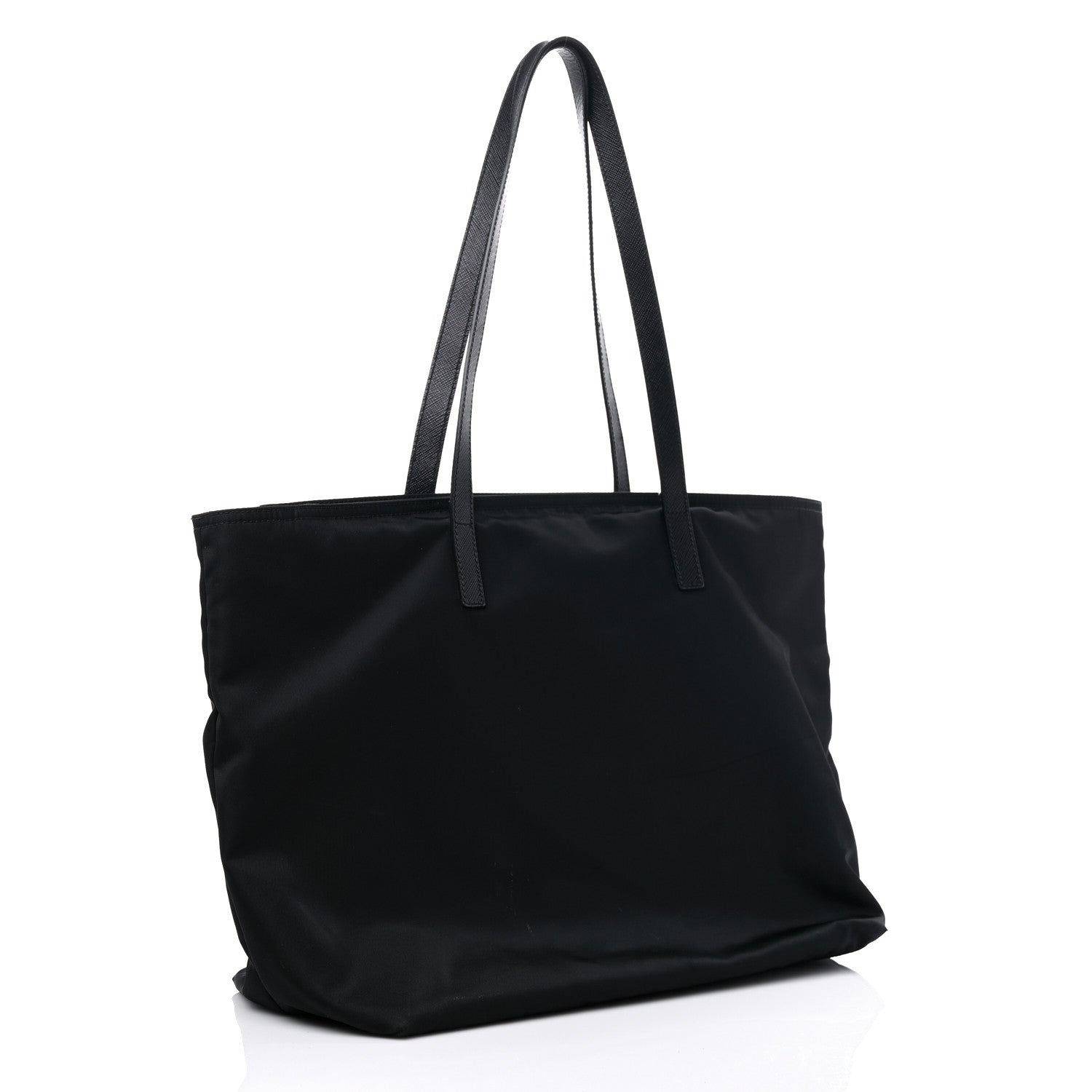 Prada Tessuto Nylon Saffiano Tote Black 3 of 14