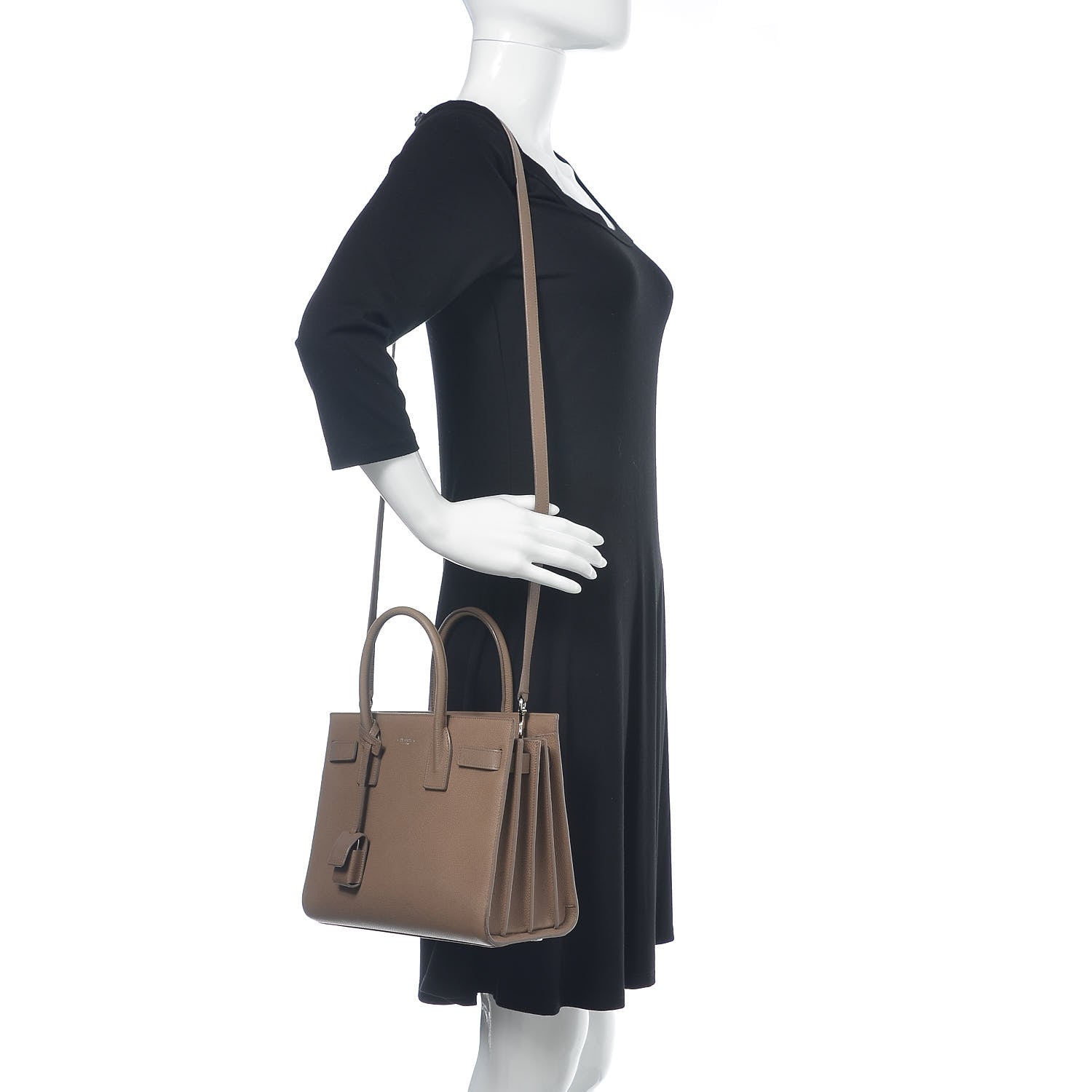 Saint Laurent Calfskin Baby Sac De Jour Taupe 2 of 13