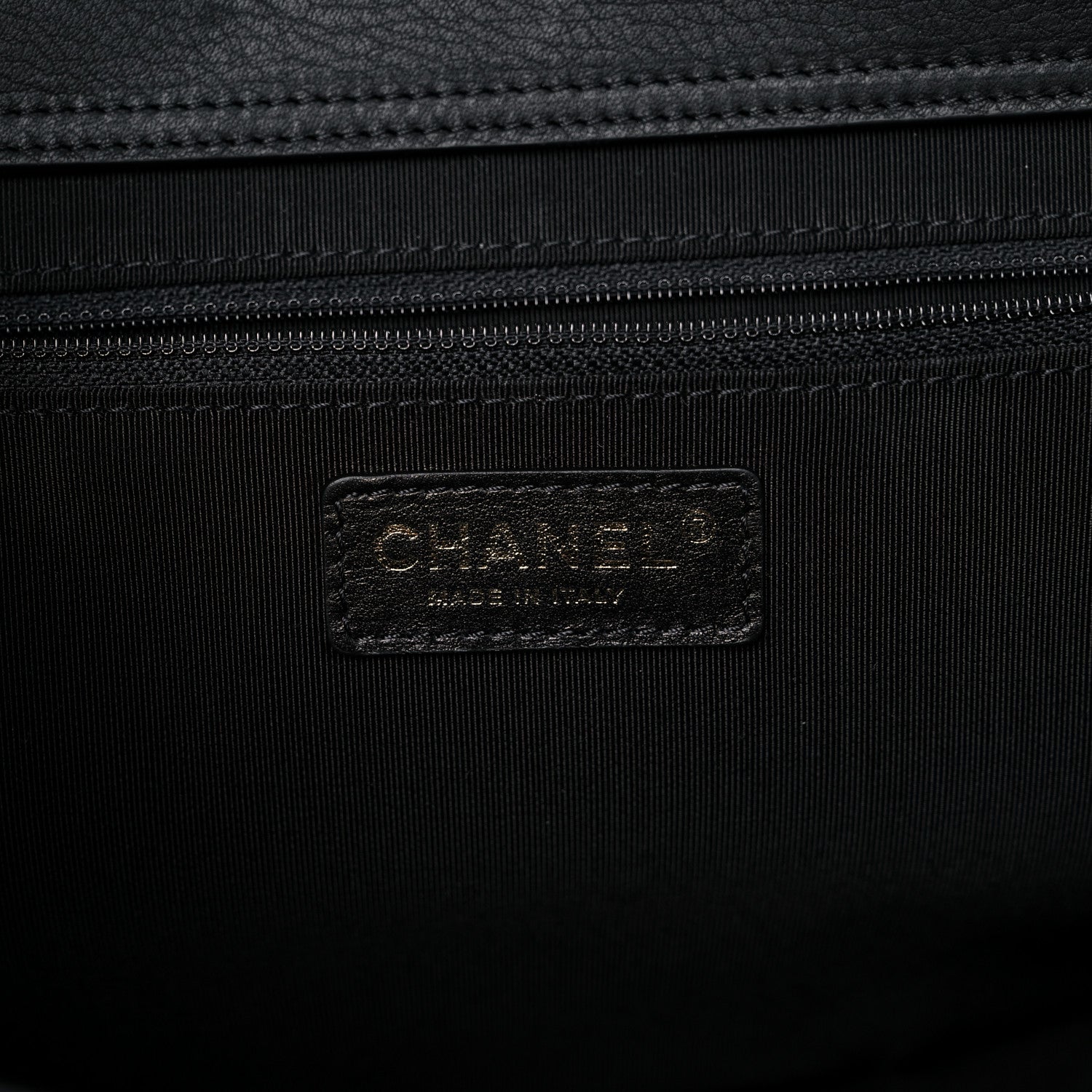 Chanel Bullskin Stitched Medium Shopping Bag Black 6 of 11