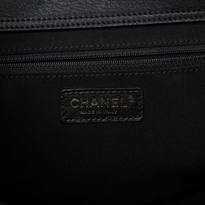 Chanel Bullskin Stitched Medium Shopping Bag Black 6 of 11
