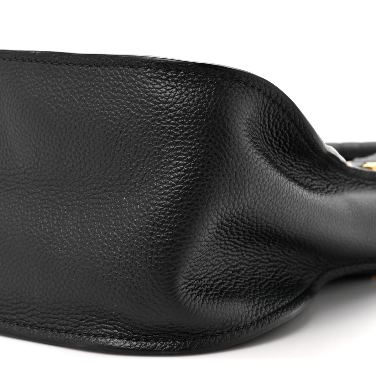 Calfskin Braided Medium Marcie Double Carry Black