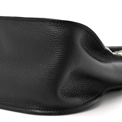 Chloe Calfskin Braided Medium Marcie Double Carry Black 9 of 16