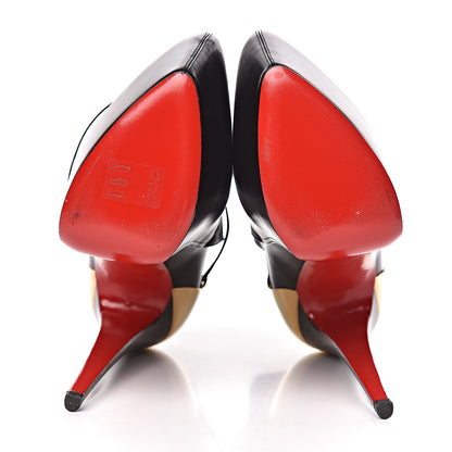 Christian Louboutin Shiny Calfskin Equestria 160 Platform Ankle Boots 40 Black 5 of 8