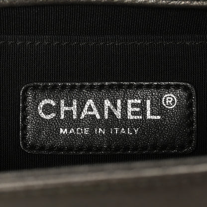 Chanel Goatskin Quilted Small Chain Mail Boy Flap Grey 6 of 10