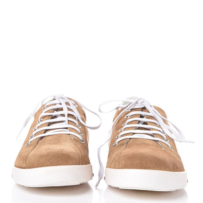 Gucci Softy Tek Suede Womens Low Top Sneakers 39.5 Light Camel 2 of 9