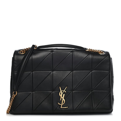 Saint Laurent Lambskin Patchwork Monogram Large Jamie Black 1 of 10
