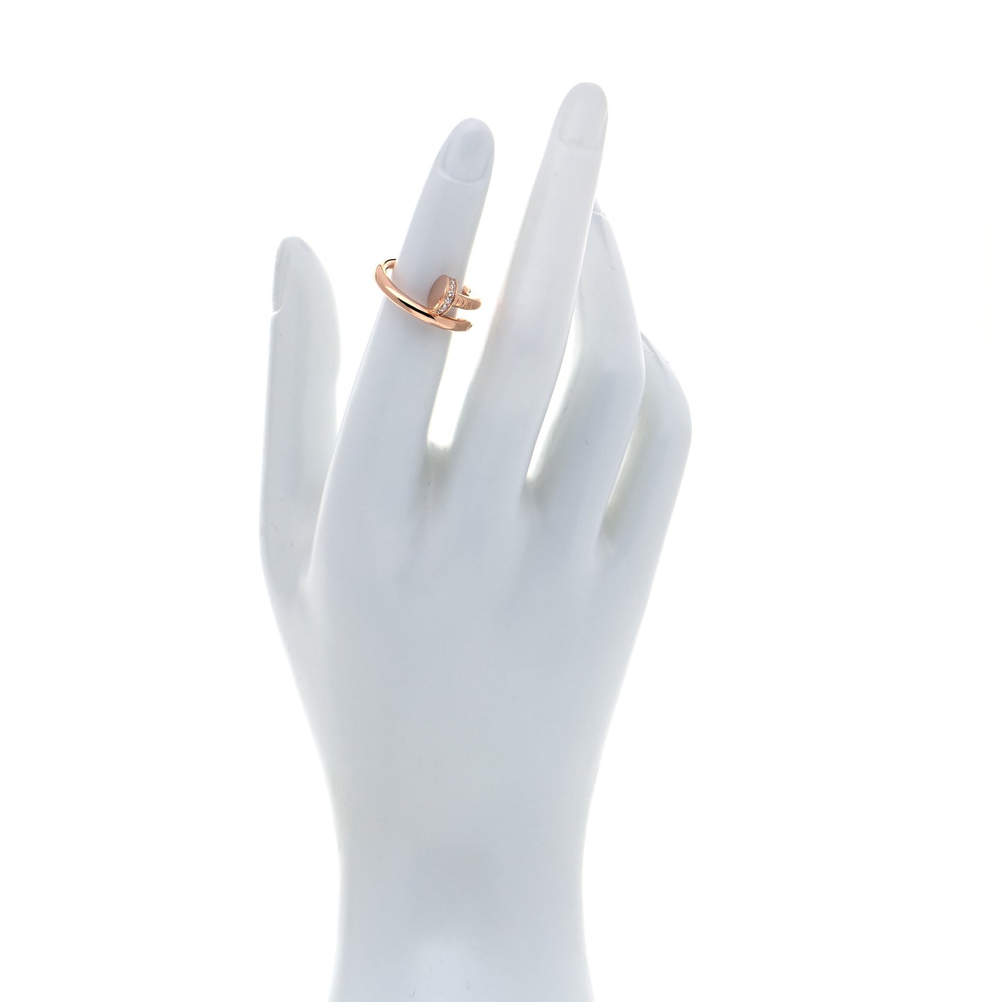 18K Pink Gold Diamond Juste Un Clou Ring 50 5.25