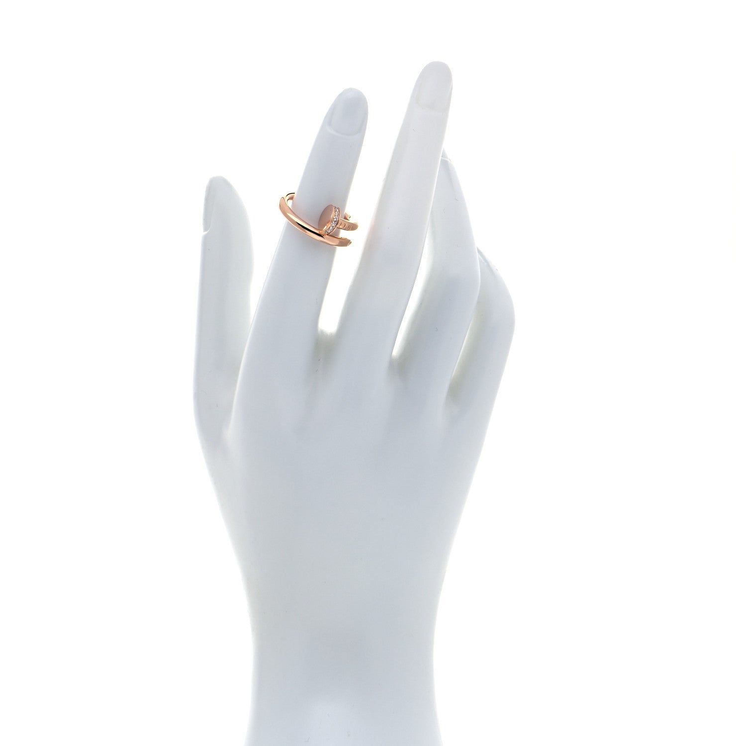 Cartier 18K Pink Gold Diamond Juste Un Clou Ring 50 5.25 2 of 6