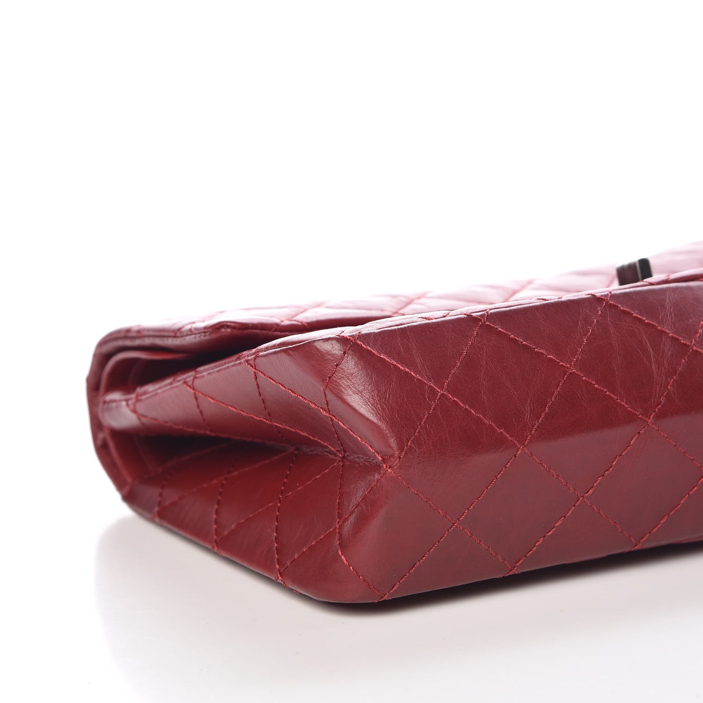 Aged Calfskin Quilted 2.55 Reissue 226 Flap Red