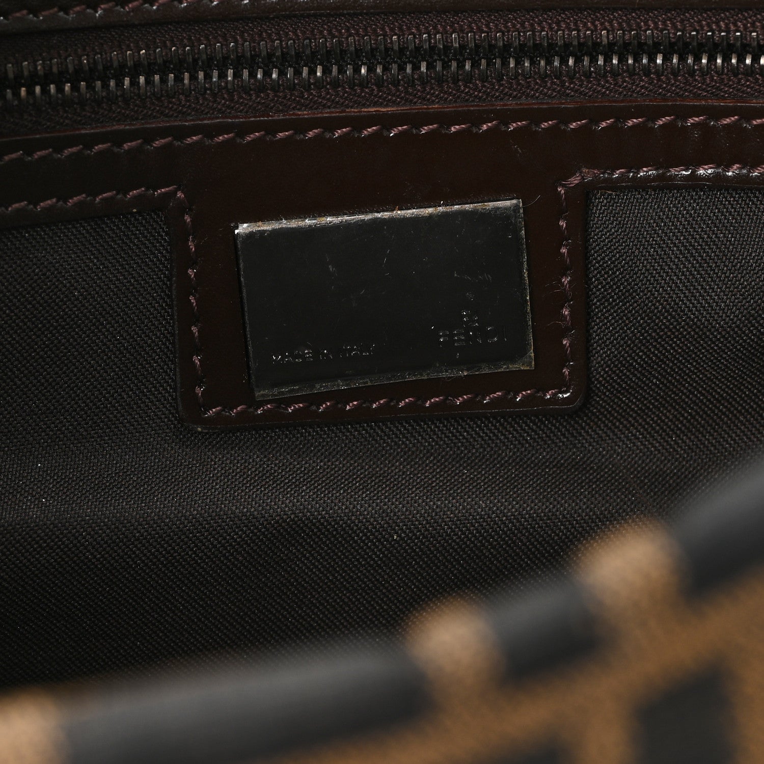 Fendi Zucca Baguette Brown 6 of 9