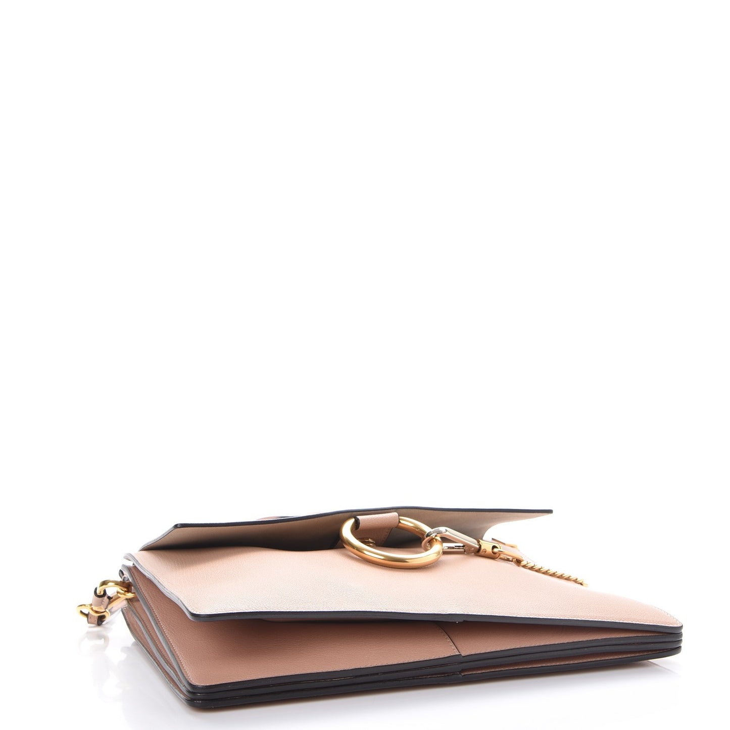 Calfskin Medium Faye Shoulder Bag Biscotti Beige