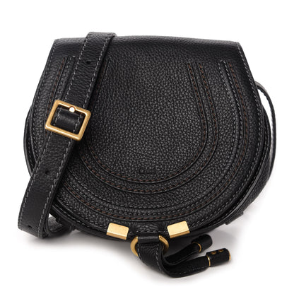 Chloe Calfskin Mini Marcie Round Crossbody Bag Black 1 of 10