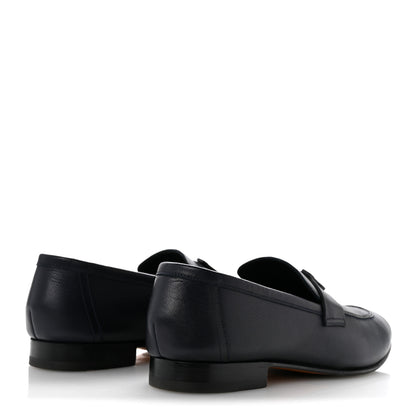 Hermes Grain d'H Mens Paris Loafers 43 Marine 5 of 12