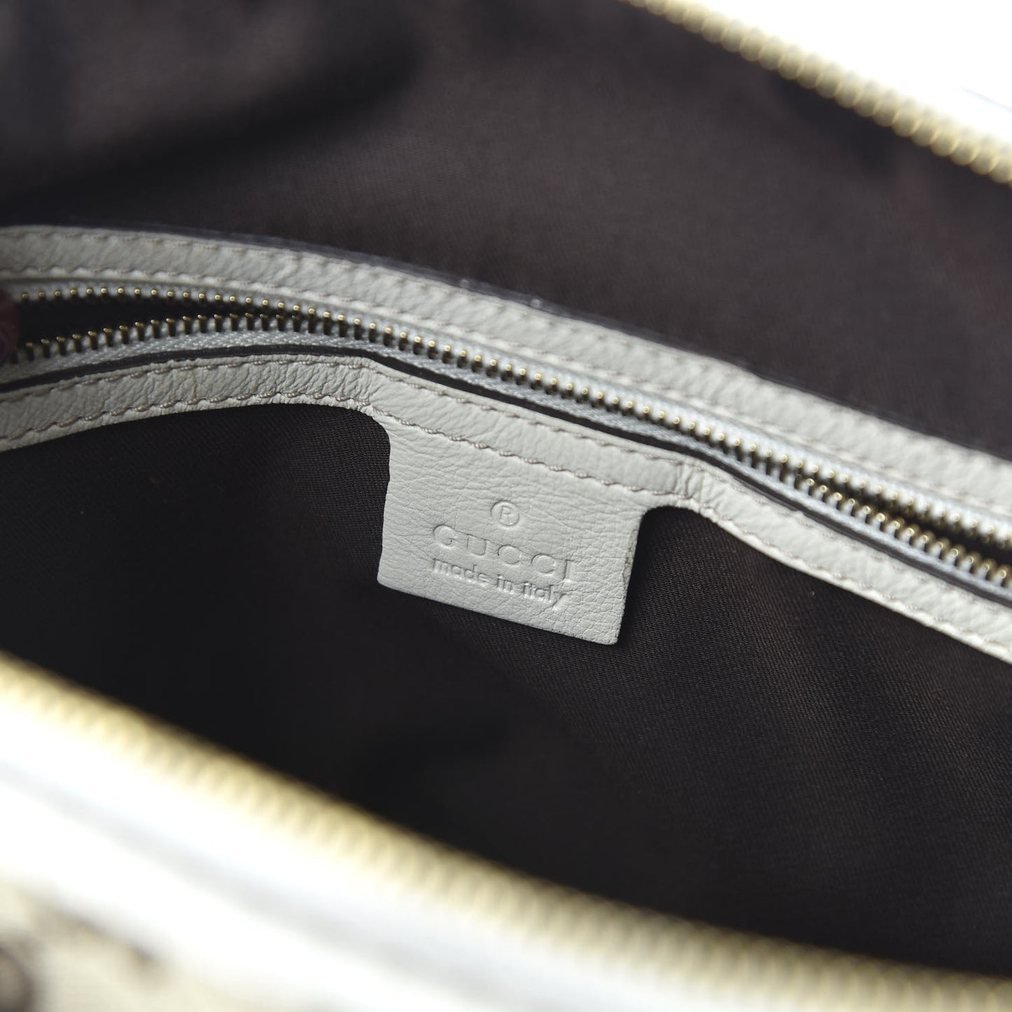 Monogram Medium Horsebit Nail Boston Off White