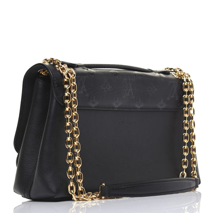 Louis Vuitton Monogram Cuir Plume Ecume Very Chain Bag Black 3 of 19