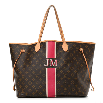 Louis Vuitton Monogram My LV Heritage Neverfull GM Fuchsia White 1 of 23