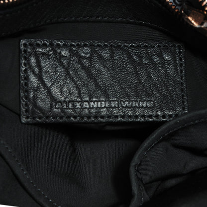 Alexander Wang Leather Rocco w Rose Gold Hardware Black 6 of 6