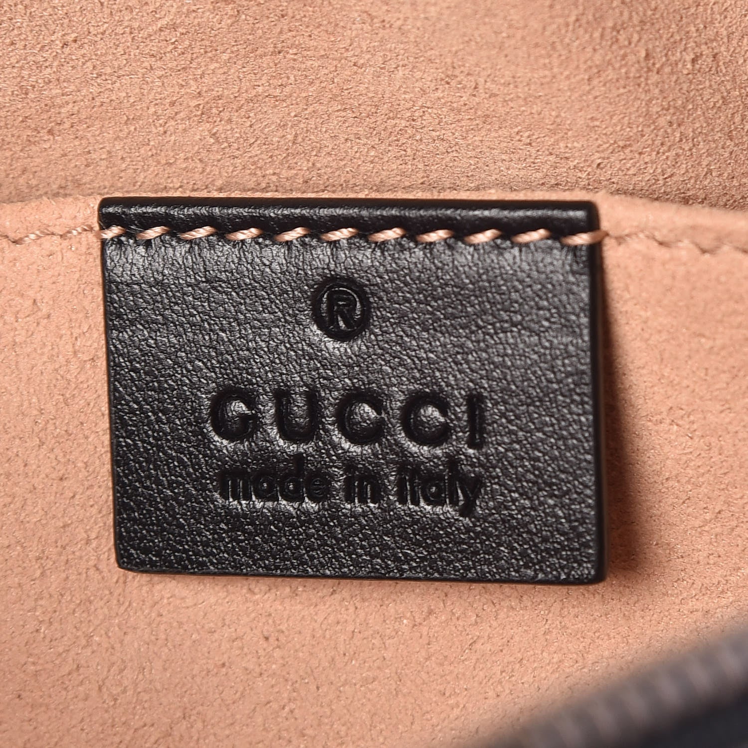 Gucci Calfskin Matelasse Mini GG Marmont Chain Shoulder Bag Black 8 of 10