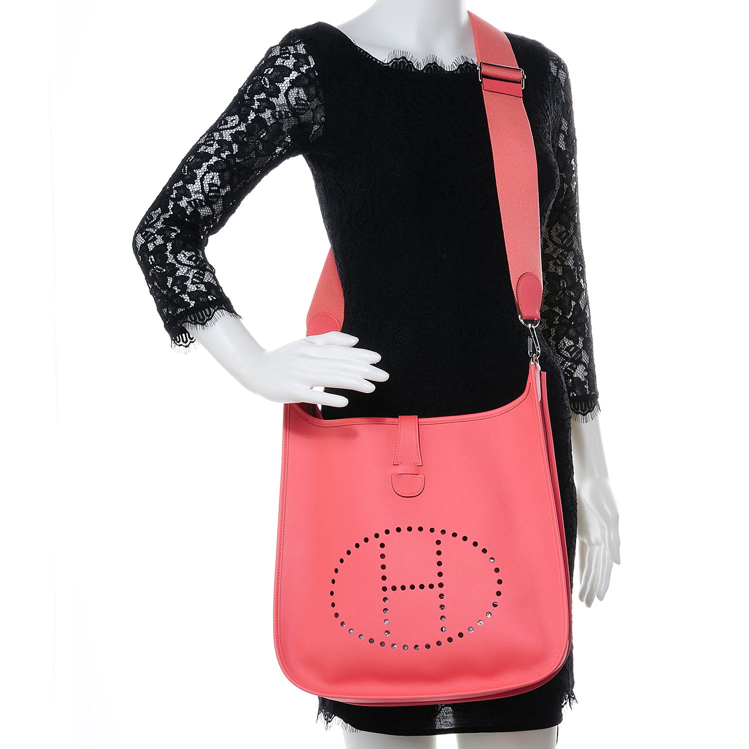 Hermes Epsom Evelyne III GM Flamingo 2 of 8
