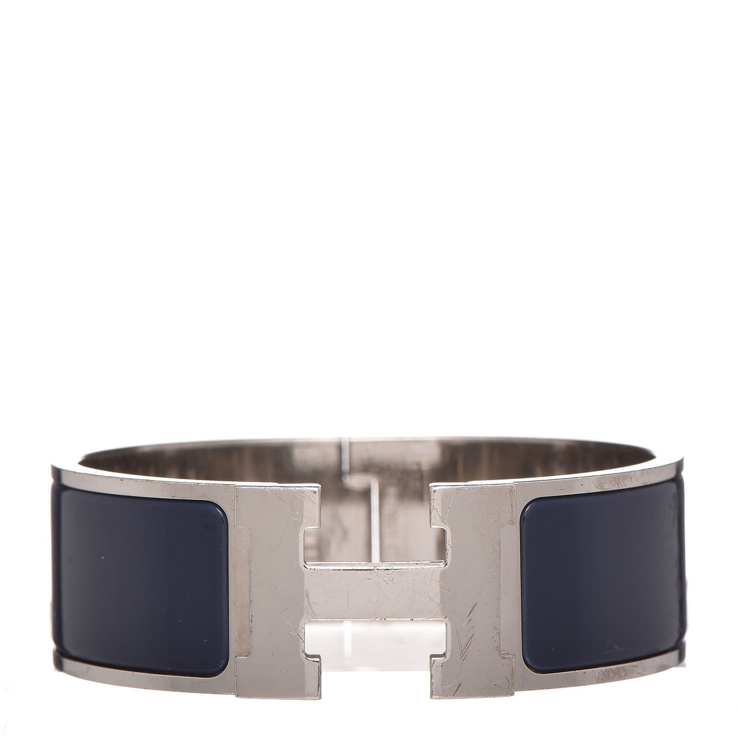 Enamel Wide Clic Clac H Bracelet PM Indigo