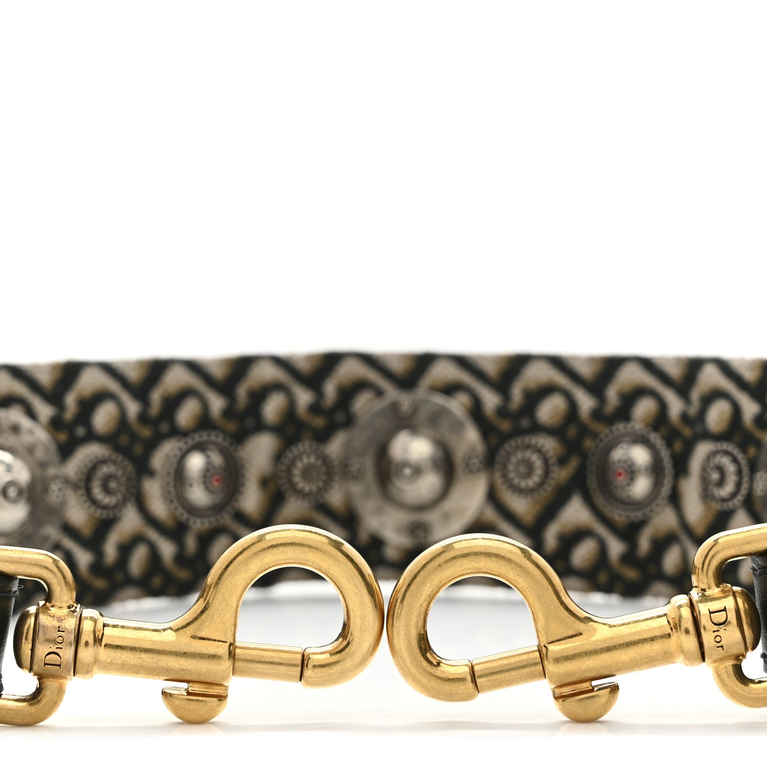 Dior（ディオール） Christian Dior Oblique Studded Shoulder Strap Vert Multicolor