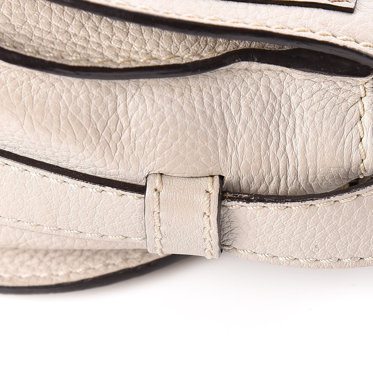 Calfskin Mini Marcie Round Crossbody Bag Dove