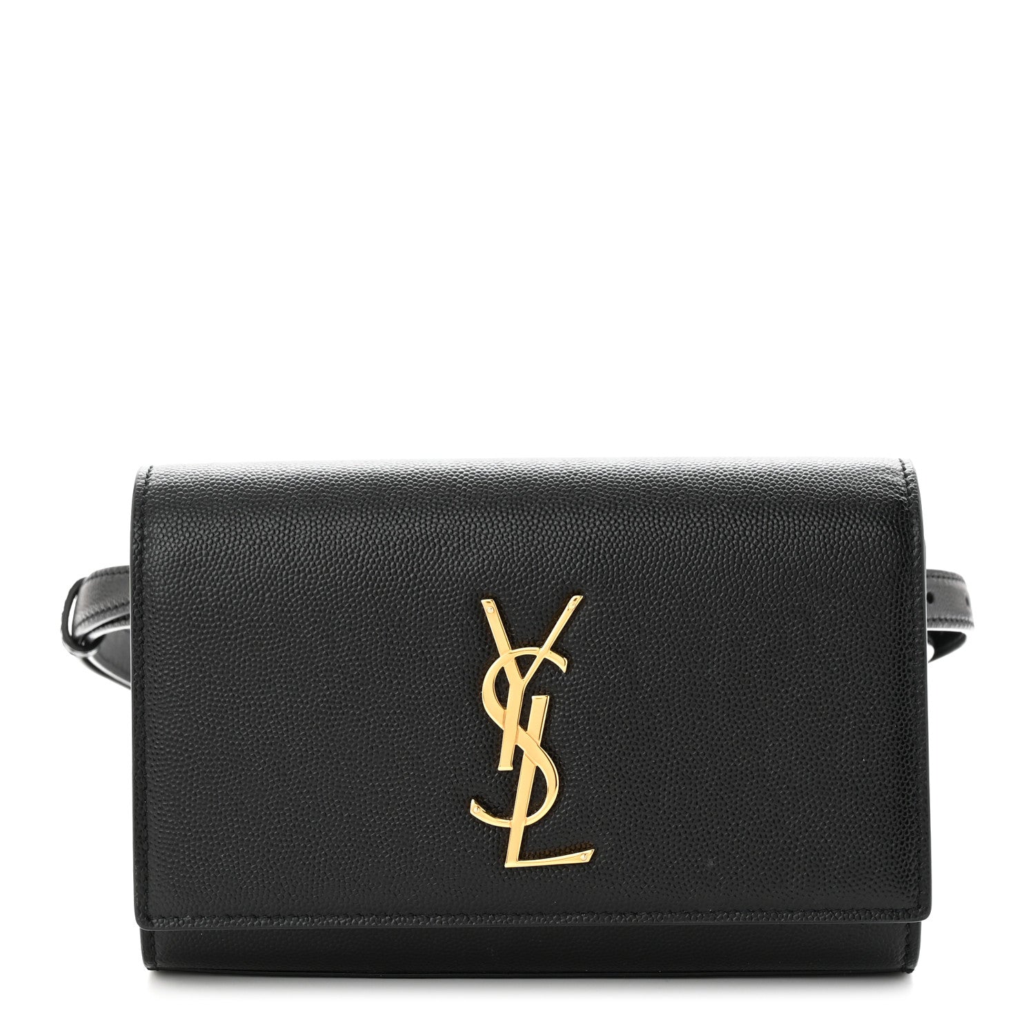 Saint Laurent Grain De Poudre Monogram Kate Belt Bag Black 1 of 9