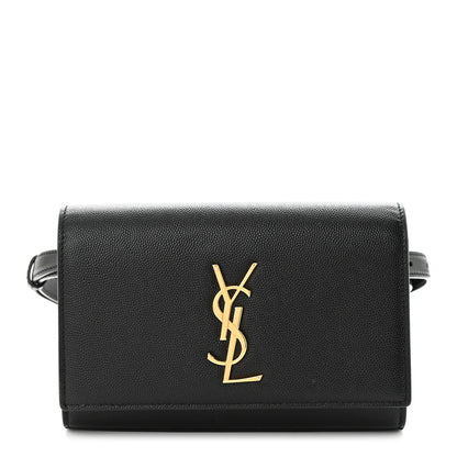 Saint Laurent Grain De Poudre Monogram Kate Belt Bag Black 1 of 9